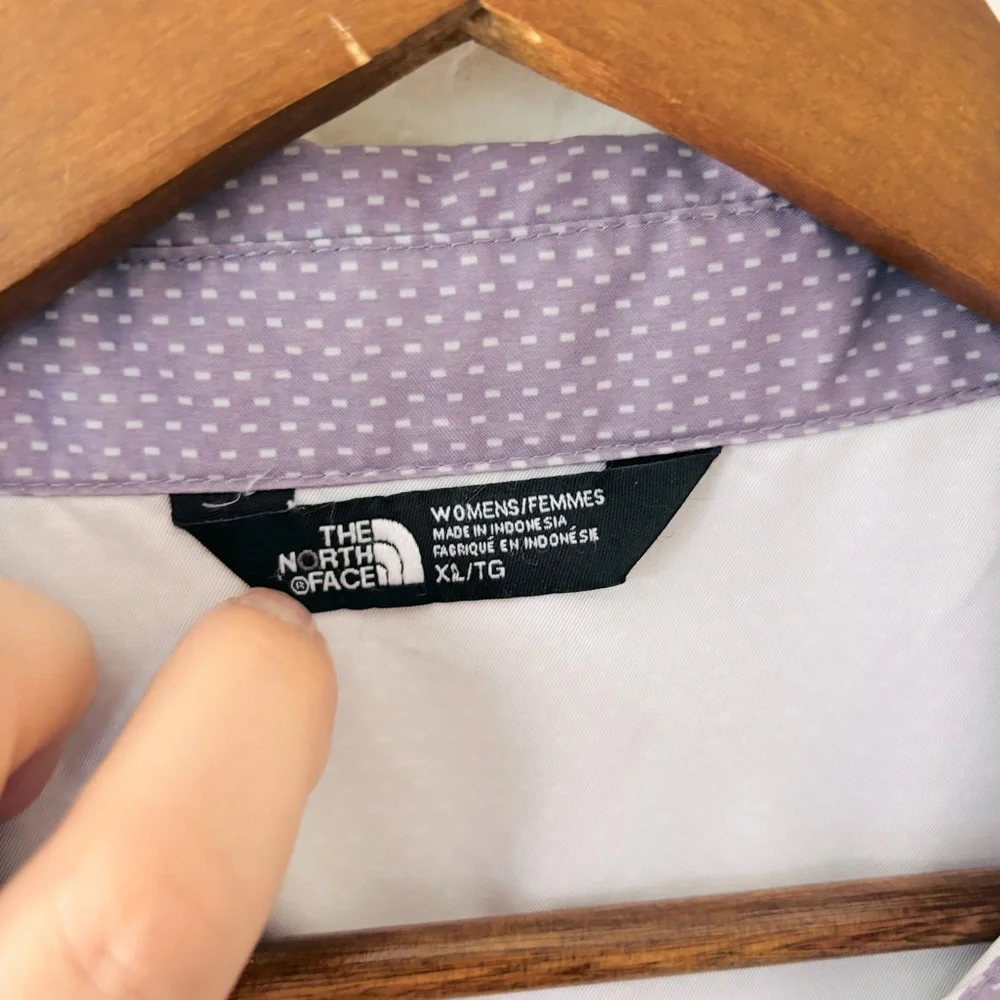 The North Face Stevie Womens XL Purple Sage Dotted Long Sleeve Shirt - Picture 3 of 8